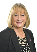 -Management panel with a front facing image of Cllr Brenda Warrington on a white background.